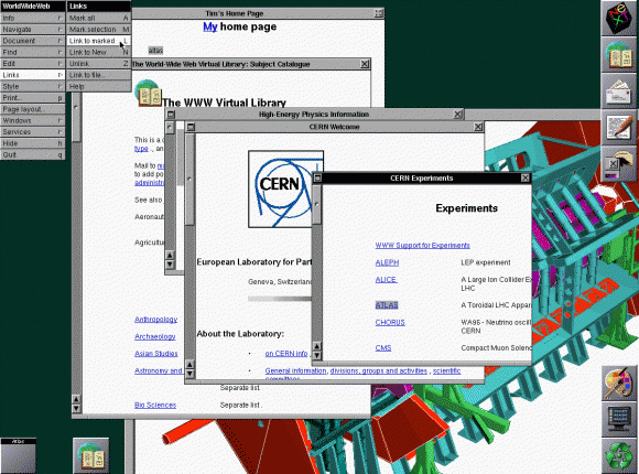 first web browser screencap