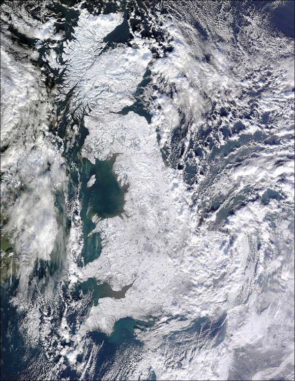 uk snow map january 2010